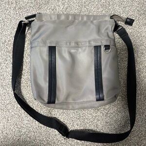 Roots Grey and Black Messenger Bag Crossbody‎ Shoulder Bag